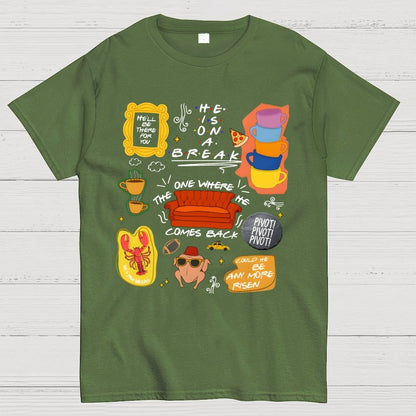 The one where he comes back Funny Easter Geek T-Shirt