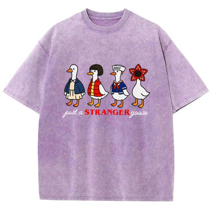 Just a stranger goose Vintage Distressed T-shirt