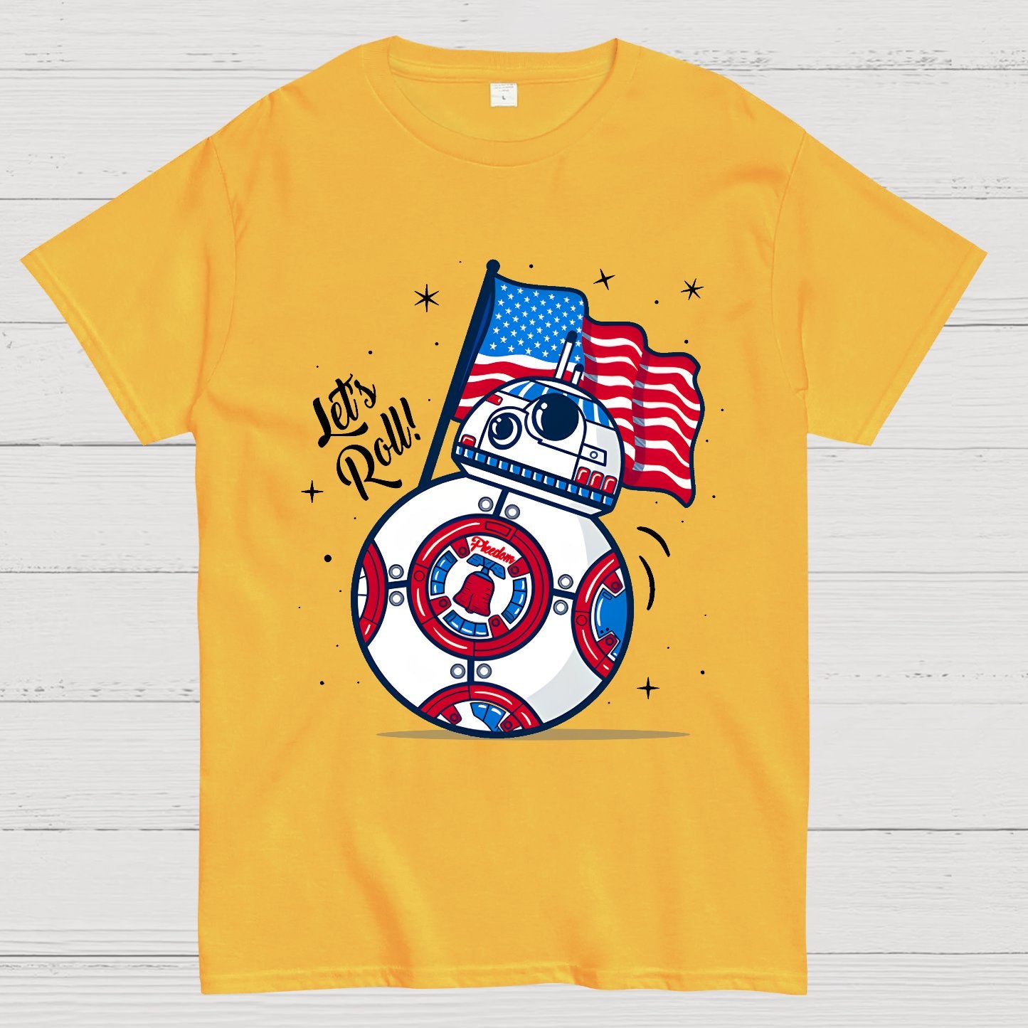 Red, White, and BB-Blue Geek T-Shirt