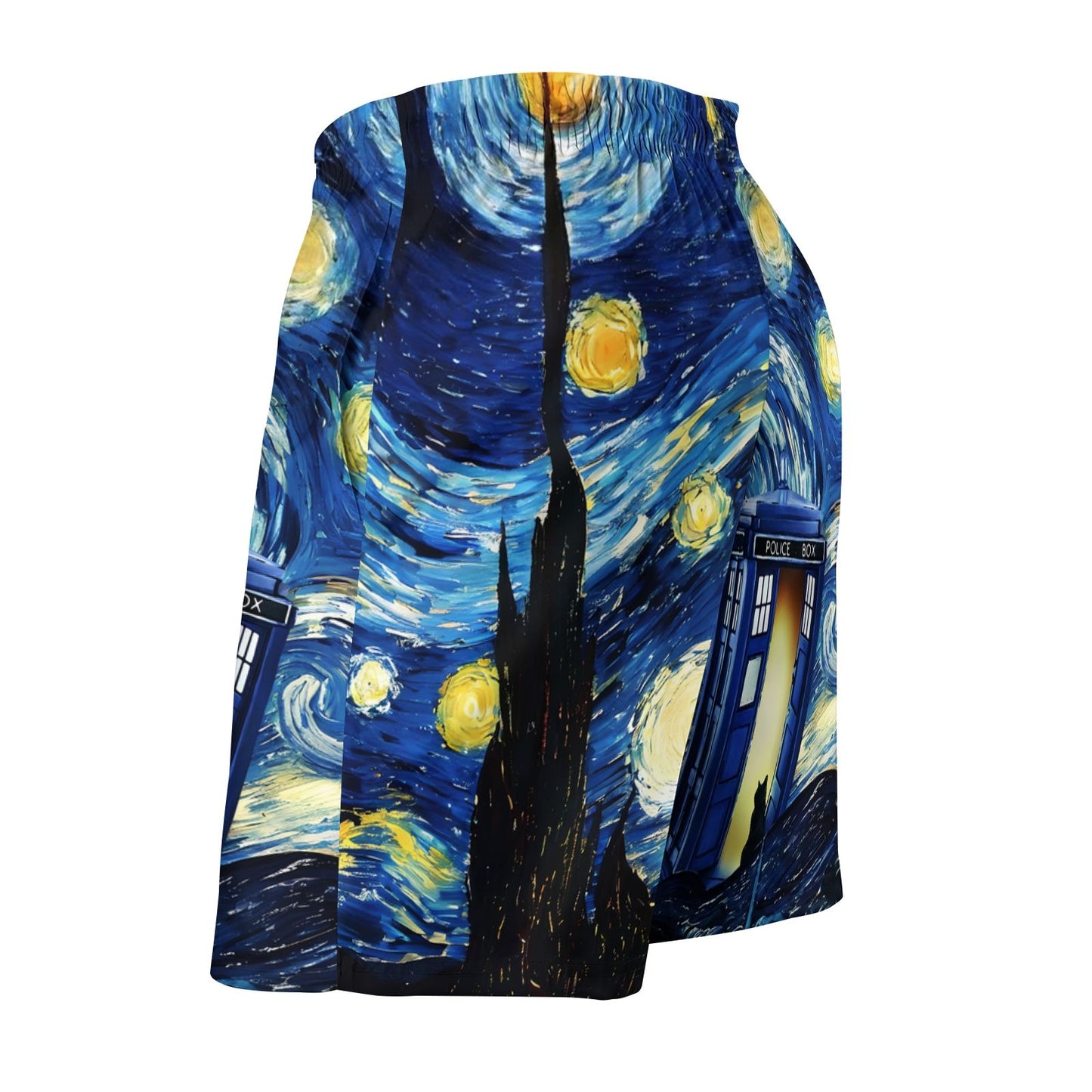 Starry Phone Booth Geek Shorts