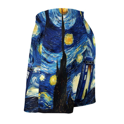 Starry Phone Booth Geek Shorts