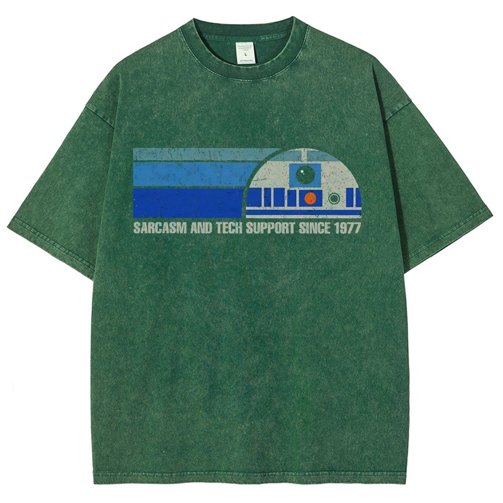 Providing Sarcasm and Tech Support Since 1977 Vintage Distressed T-shirt