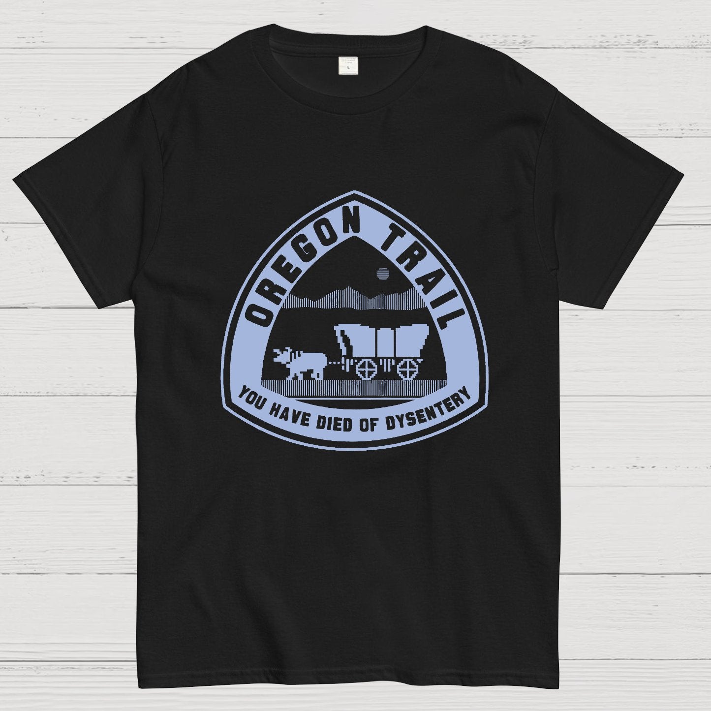 Oregon Trail T Shirt You Have Died of Dysentery Geeky T-Shirt