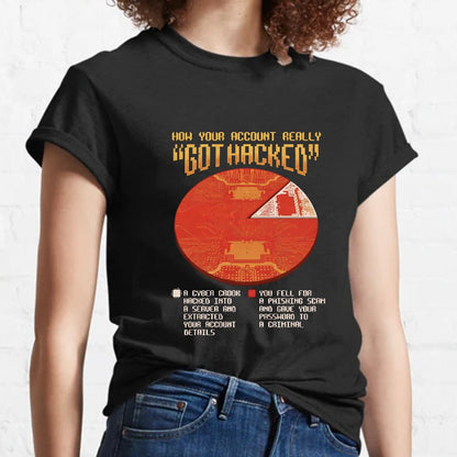 Cyber Security Funny White Hat Hacker Geeky T-Shirt