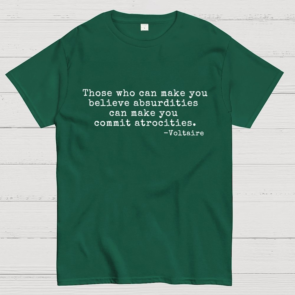 Voltaire Quote Geek T-Shirt