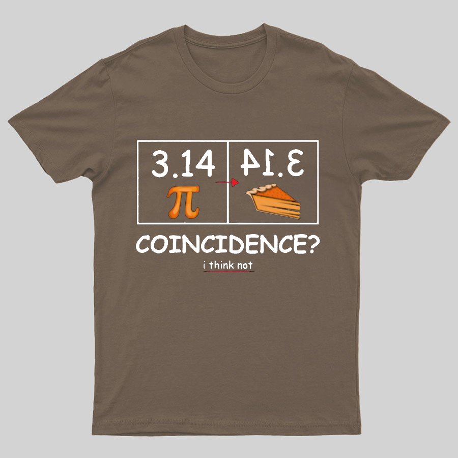 Pi Pie Math Professor Geeky T-Shirt