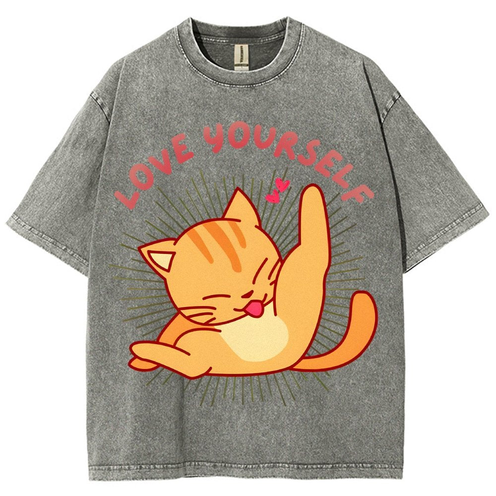 Love YourSelf Vintage Distressed T-shirt
