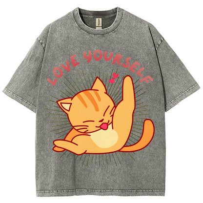 Love YourSelf Vintage Distressed T-shirt