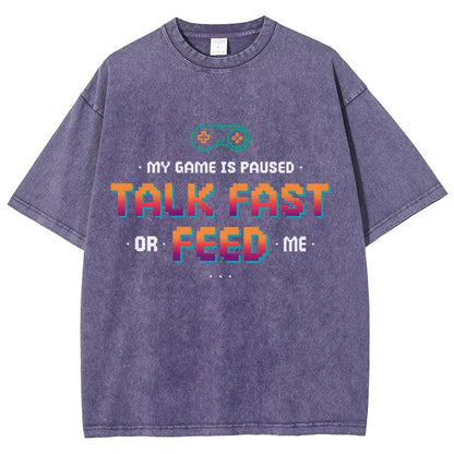 Feed the Gamer Vintage Distressed T-shirt