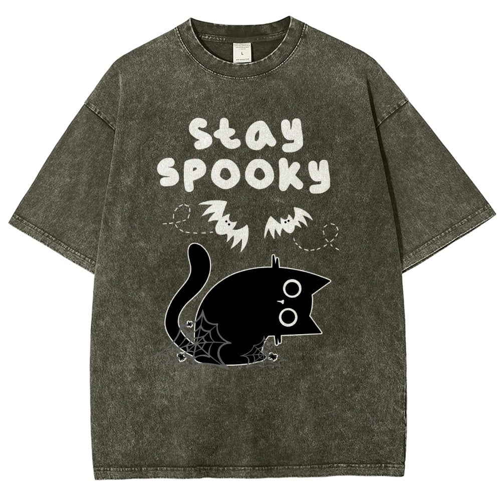 Stay Spooky Vintage Distressed T-shirt