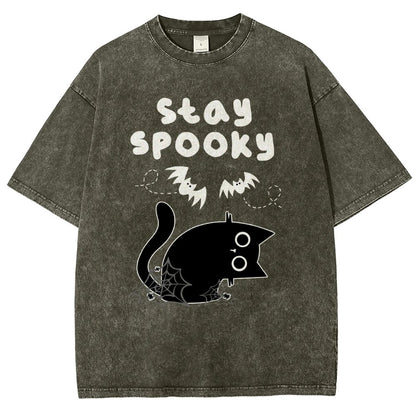 Stay Spooky Vintage Distressed T-shirt