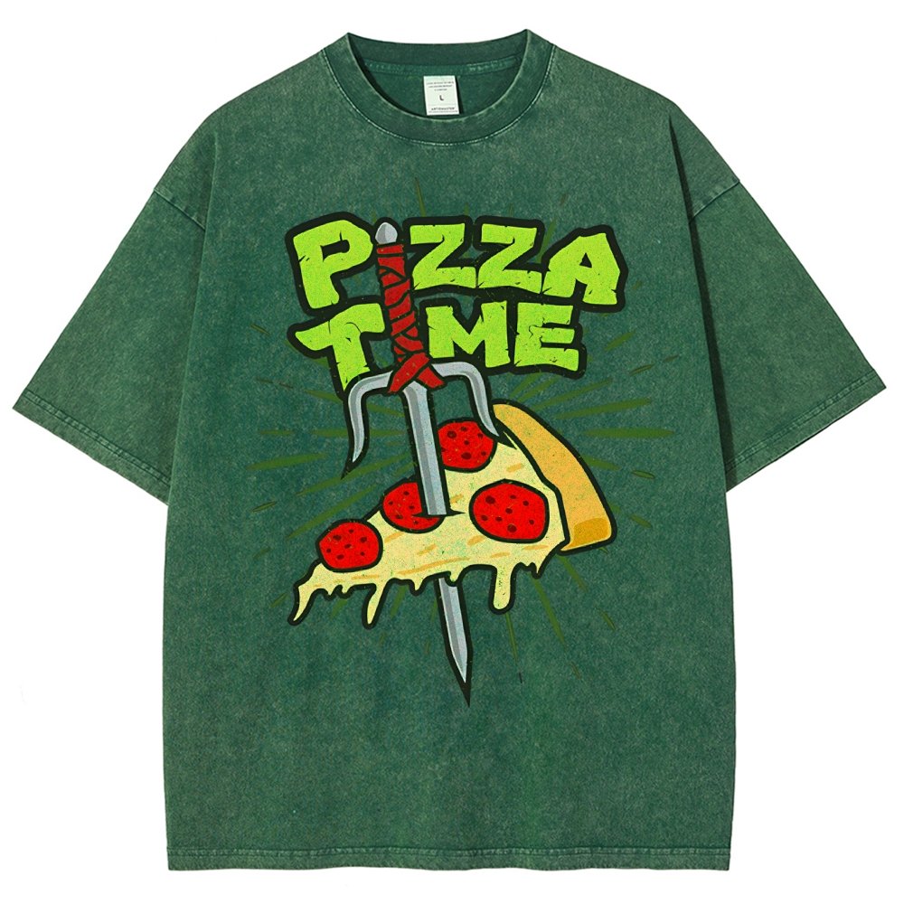 Pizza Time! Vintage Distressed T-shirt