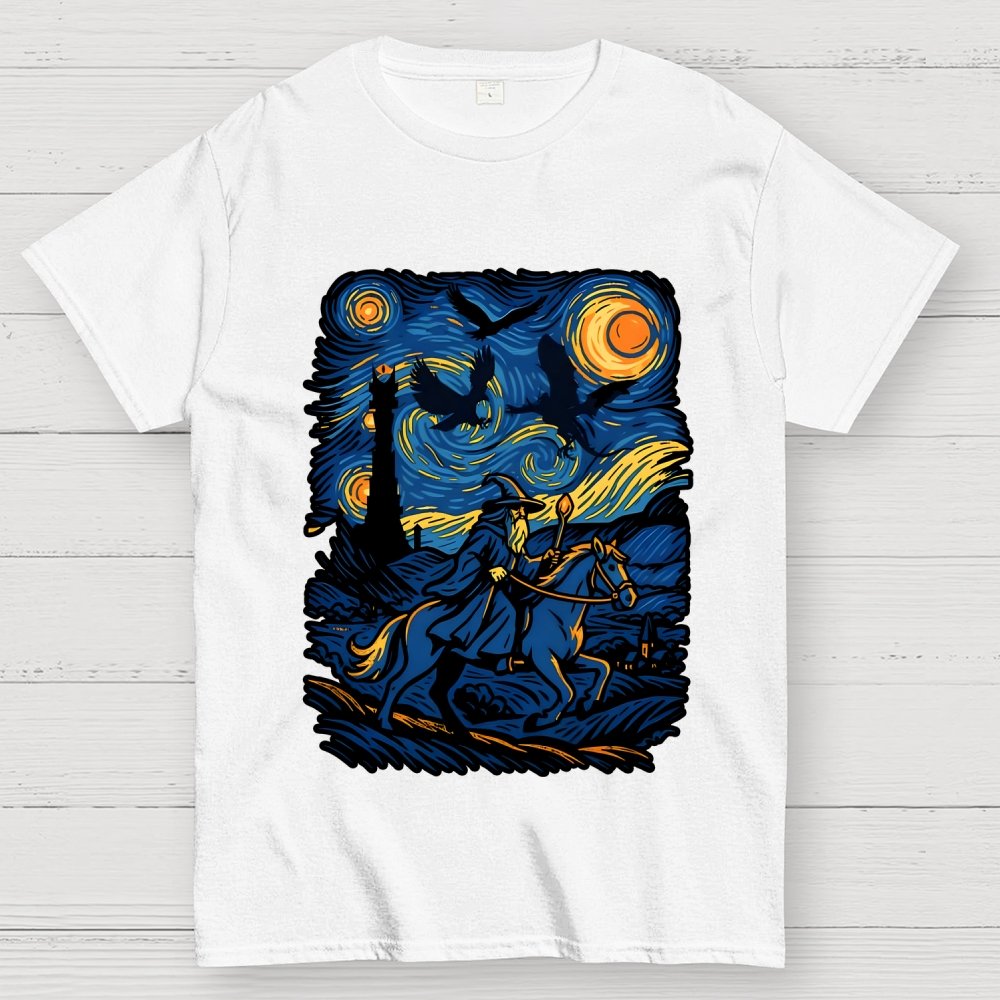 Ride in the starry night Geek T-Shirt