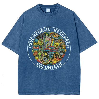 Psychedelic Research Volunteer Vintage Distressed T-shirt