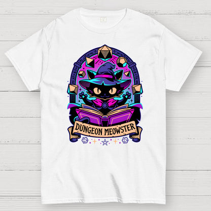 Feline Dungeon Keeper Meowster Geek T-Shirt