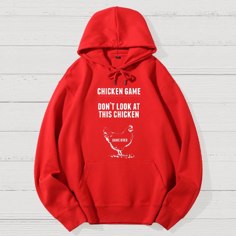 Chicken Game Nerd Geek Cotton Hoodie