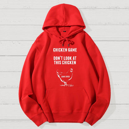 Chicken Game Nerd Geek Cotton Hoodie