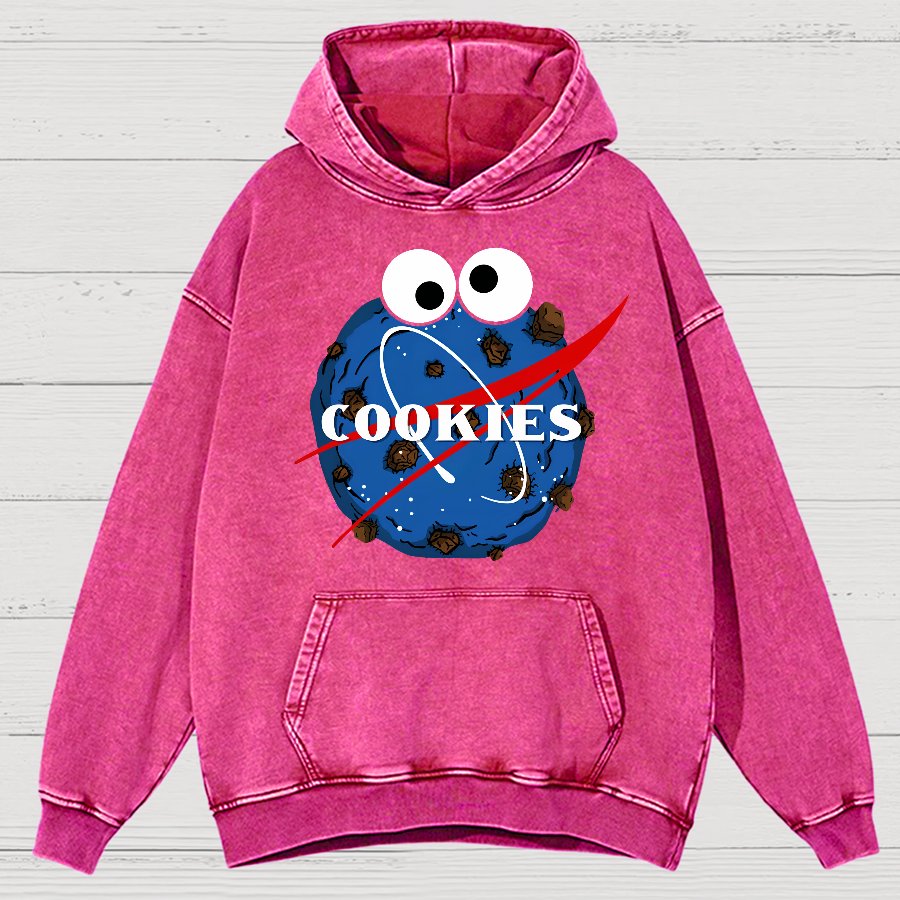 Space Cookies Vintage Distressed Hoodie