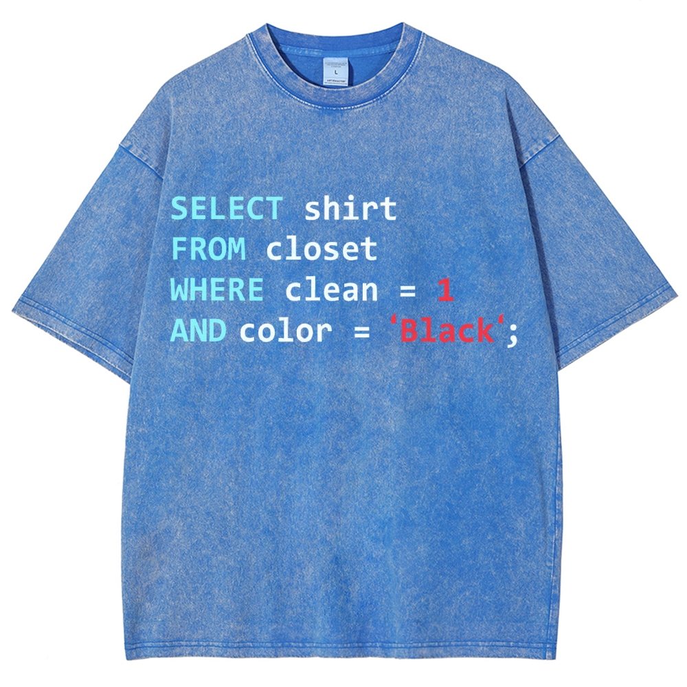 Programmer Database Vintage Distressed T-shirt