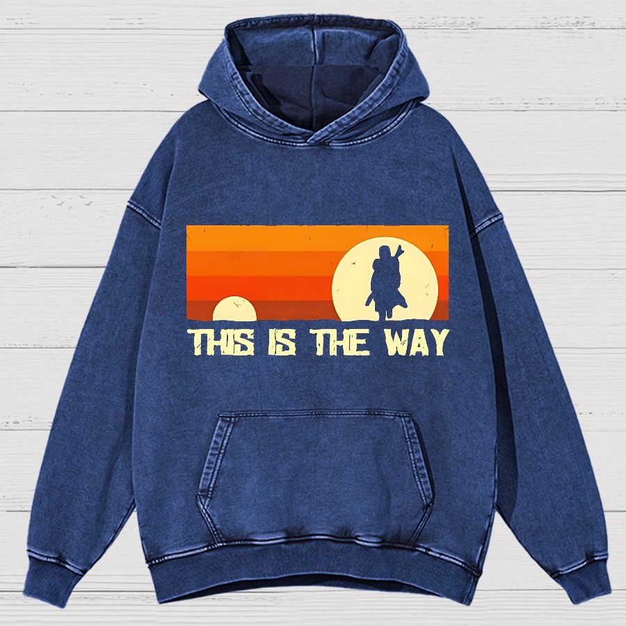 This Is The Way Vintage Distressed Hoodie