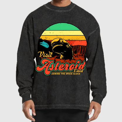 Visit the Asteroid Field Washed Long Sleeve Tee
