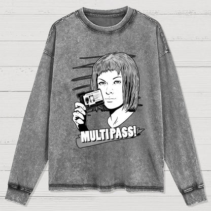 MULTIPASS! Washed Long Sleeve Tee