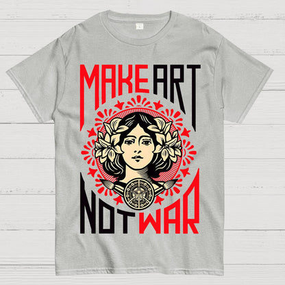 Make Art Not War Geek T-Shirt