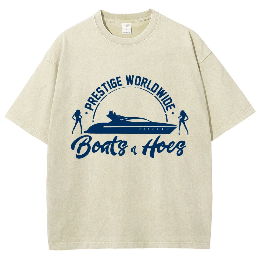 Boats 'n Hoes Vintage Distressed T-shirt