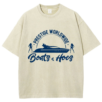 Boats 'n Hoes Vintage Distressed T-shirt