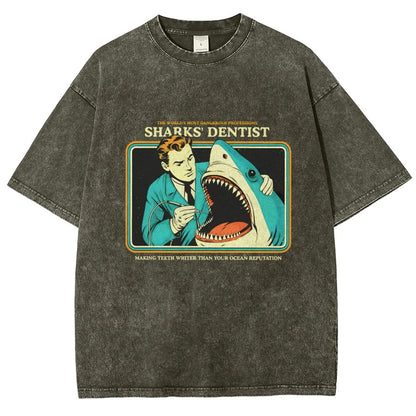 Sharks Dentist Vintage Distressed T-shirt