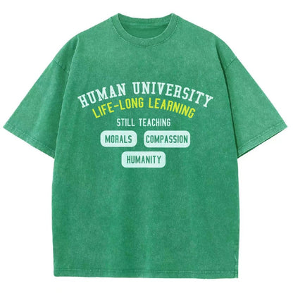 Human University Vintage Distressed T-shirt