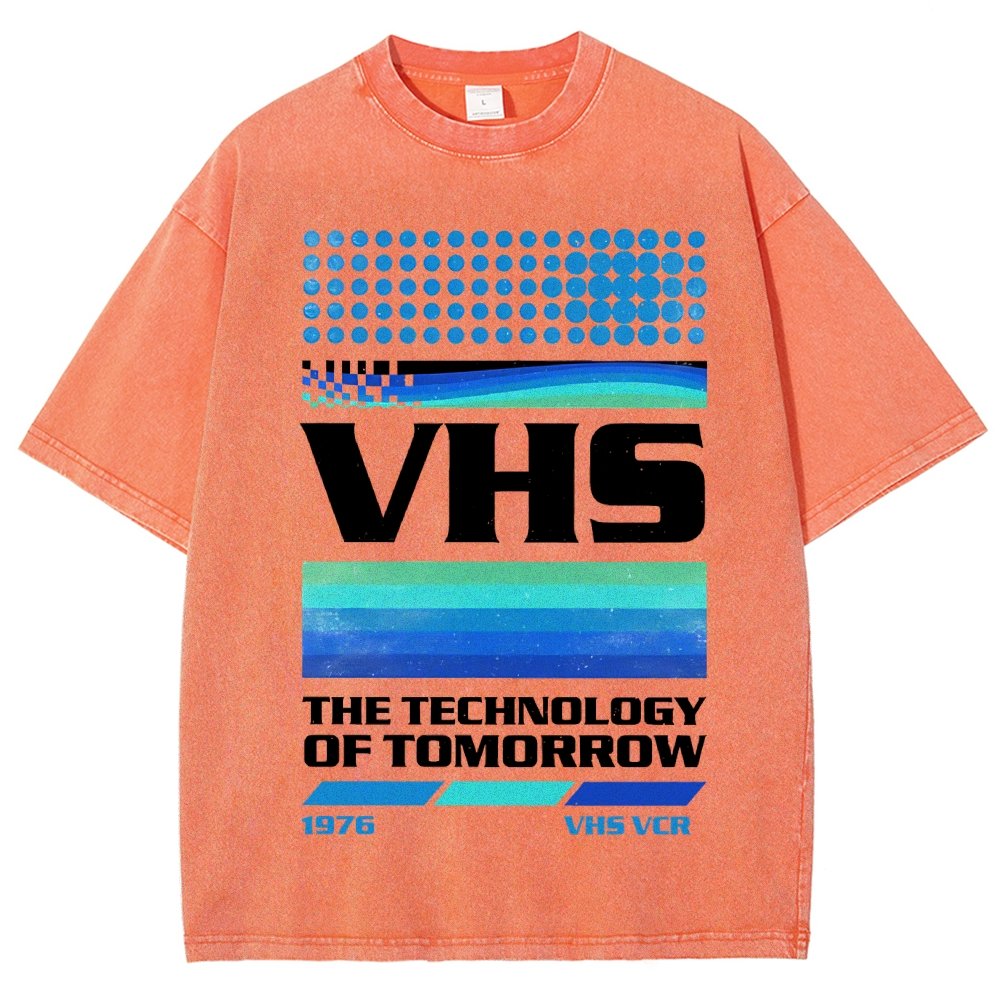 VHS Tech Vintage Distressed T-shirt