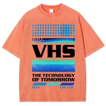 VHS Tech Vintage Distressed T-shirt