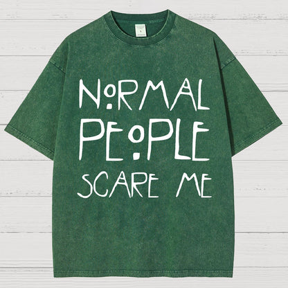 Normal People Scare Me Vintage Distressed T-shirt