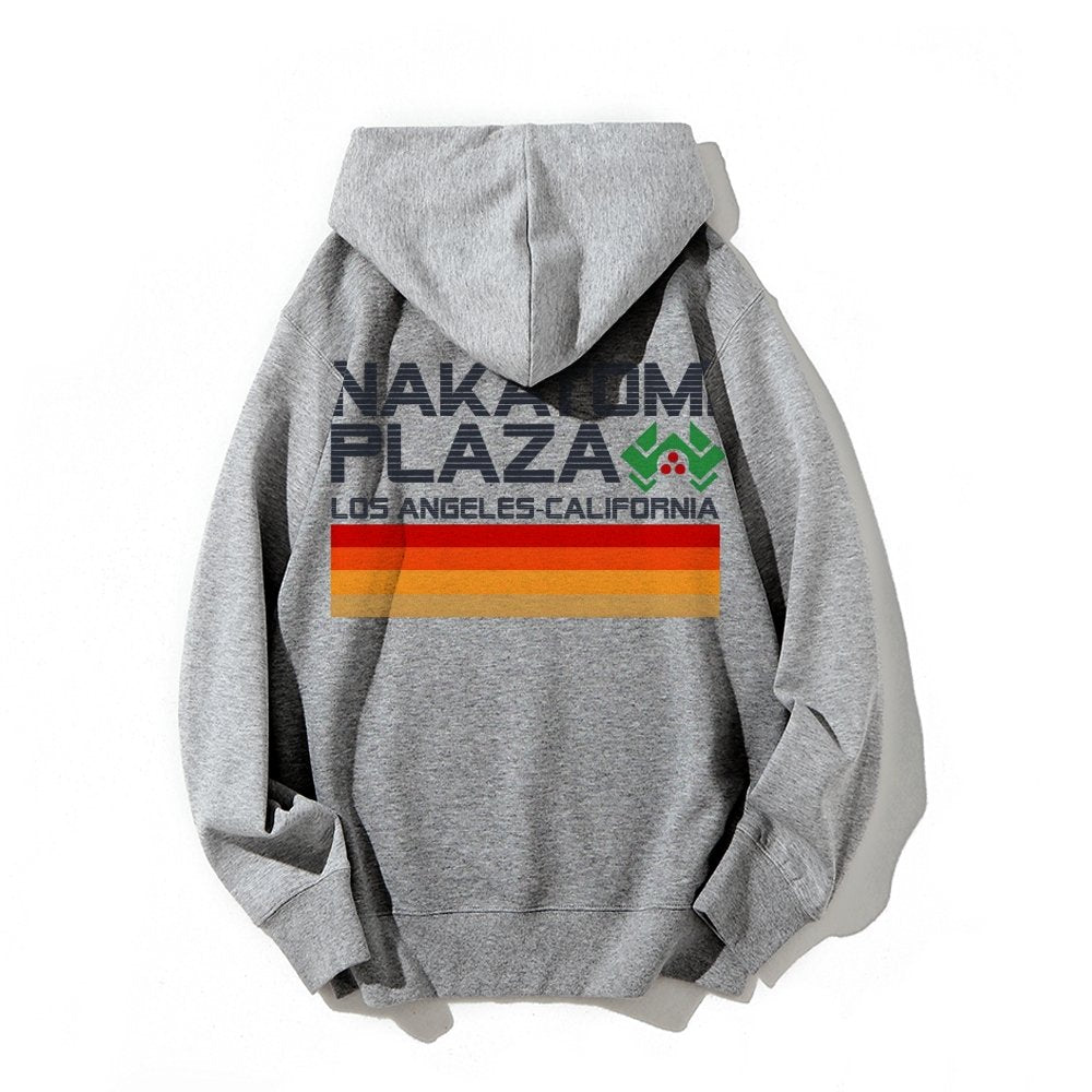 Retro Plaza Printed Back Unisex Cotton Hoodie