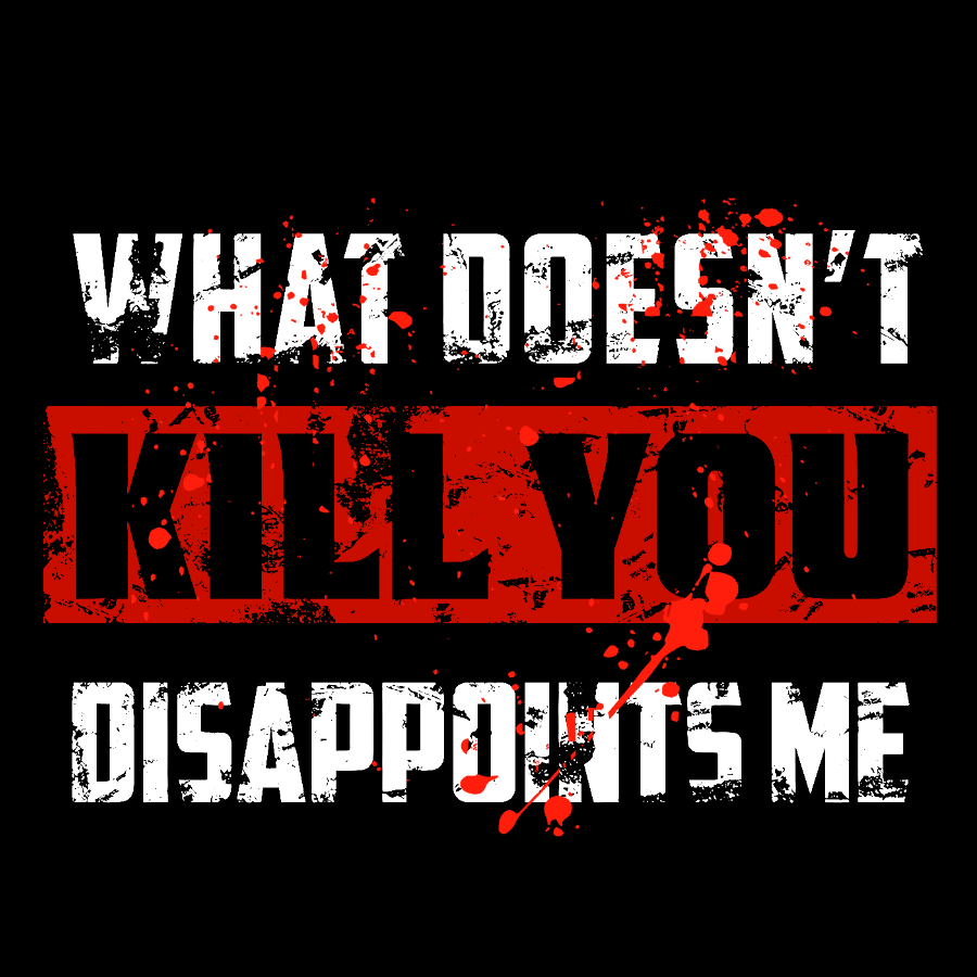 What Doesn't Kill You Disappoints Me  Geek Cotton Sweatshirt