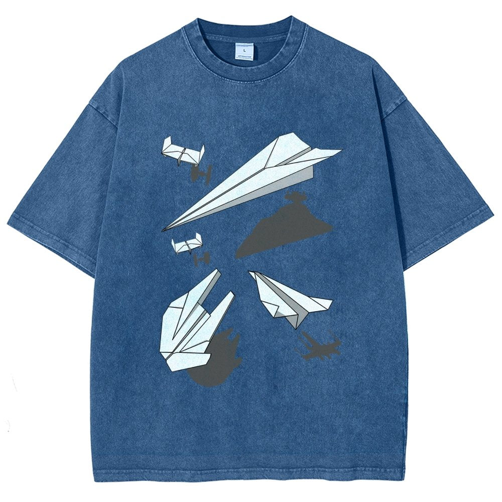 Paper Wars Vintage Distressed T-shirt 2601000782