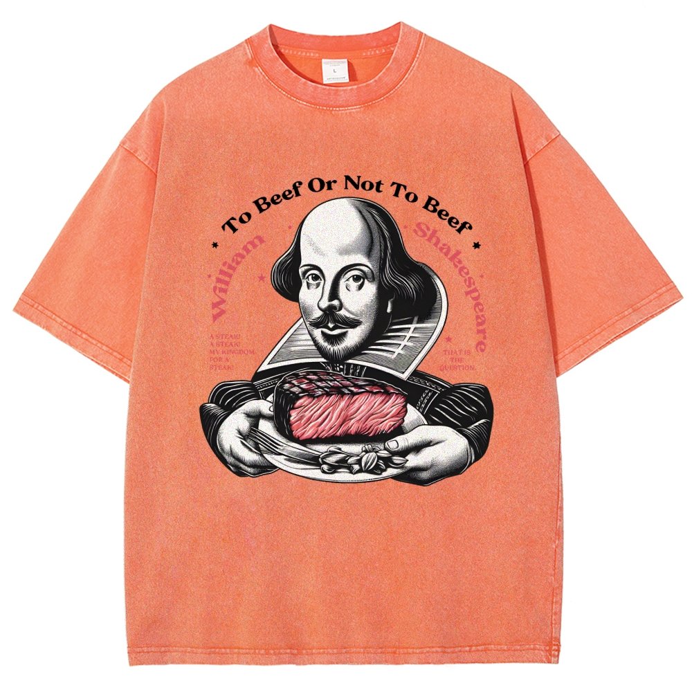 To Beef Or Not To Beef Vintage Distressed T-shirt