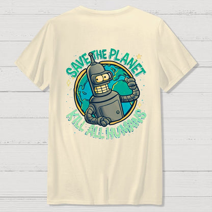 Yippee-Ki-Yay Front And Back Printing Geek T-Shirt