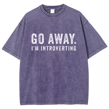 Go Away. I'm Introverting Vintage Distressed T-shirt