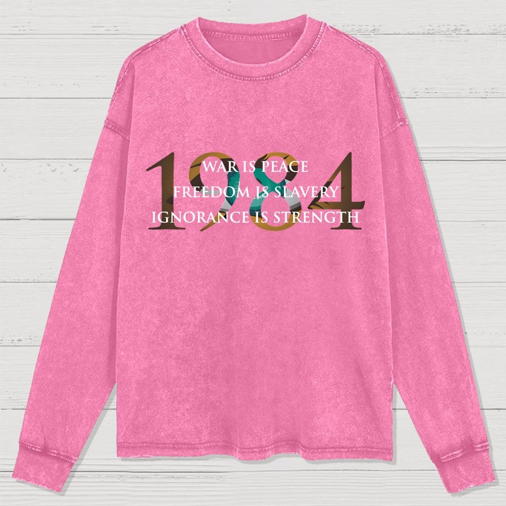 Nineteen Eighty Four Washed Long Sleeve Tee