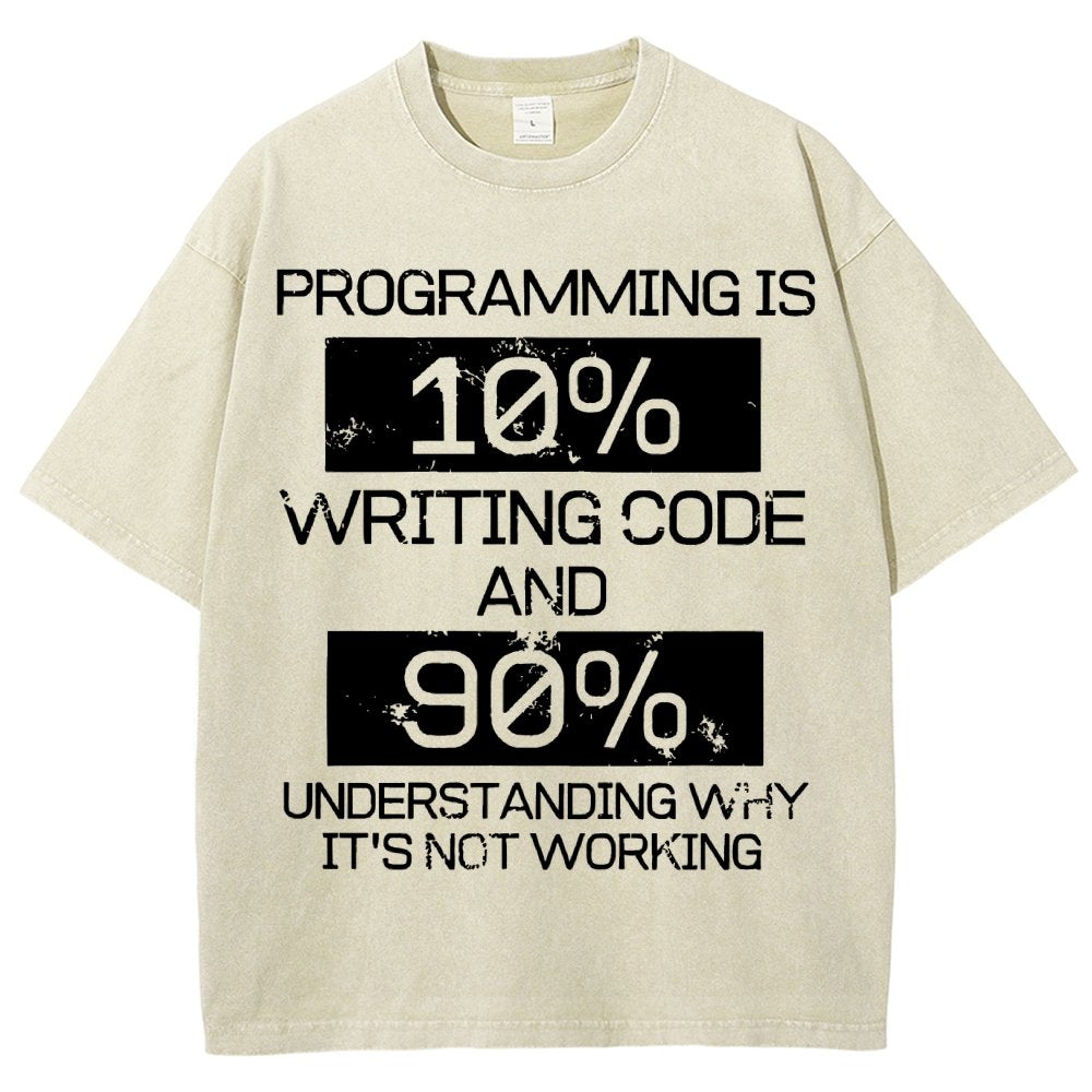 Funny Gift Programmer Computer Vintage Distressed T-shirt