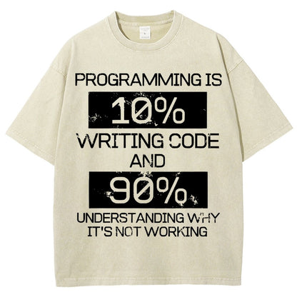 Funny Gift Programmer Computer Vintage Distressed T-shirt