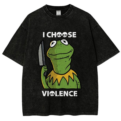 I Choose Violence Vintage Distressed T-shirt