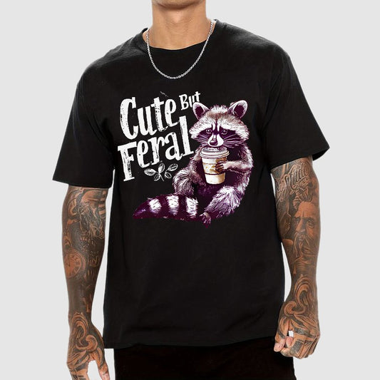 Cute But Feral Funny Geek T-Shirt