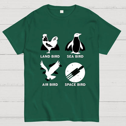 Bird Types Funny Geeky T-Shirt