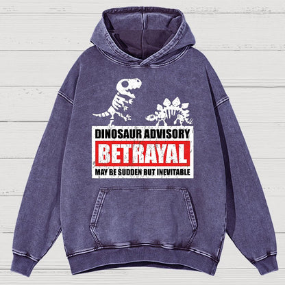 Betrayal Warning Vintage Distressed Hoodie