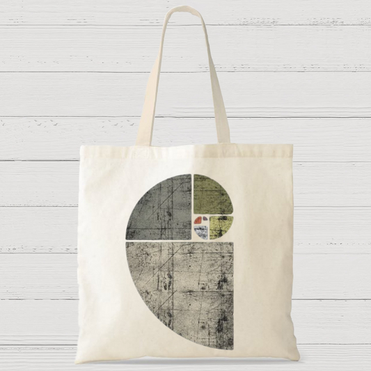Distressed Fibonacci Spiral Casual Classic Canvas Bag