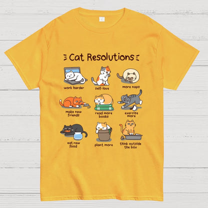 Cat Resolutions Geek T-Shirt