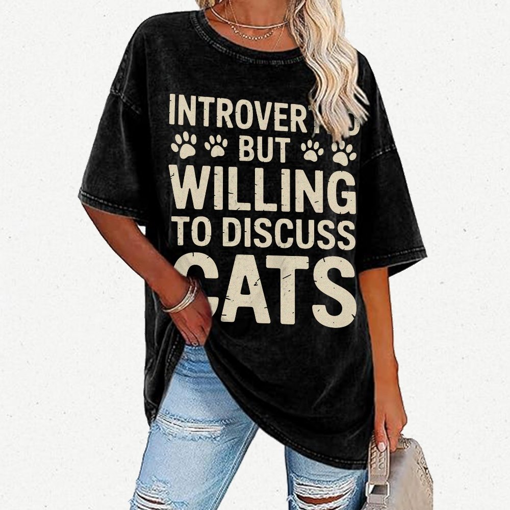 Introverted Vintage Distressed T-shirt